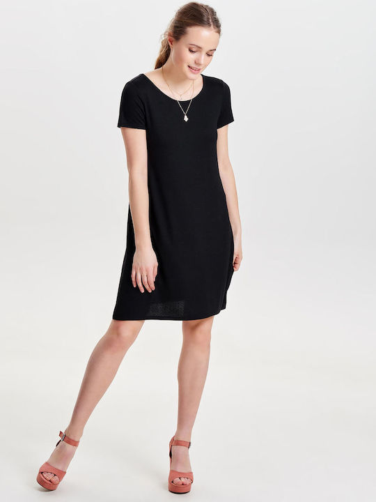 Leo Sommer Mini Damenkleid Schwarz
