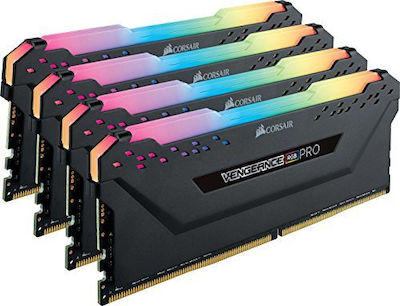 Corsair Vengeance RGB Pro 32GB DDR4 RAM με 4 Modules (4x8GB) και Ταχύτητα 3600 για Desktop