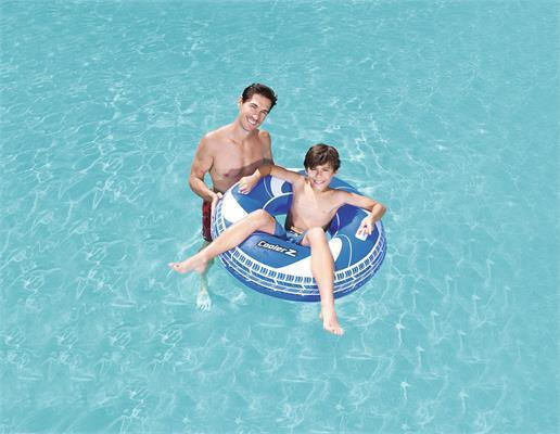 Bestway Colac Gonflabil Pentru Plajă Cu Mânere Albastru 102cm