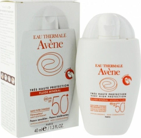 Eau Thermale Avène Mineral Waterproof Sunscreen Cream Face SPF50 40ml