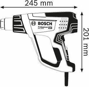 Bosch GHG 20-63 Professional Πιστόλι Θερμού Αέρα 2000W με Ρύθμιση Θερμοκρασίας εως και 630°C