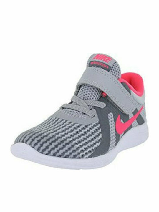 Nike Αthletische Kinderschuhe Laufen Revolution 4 TD Gray