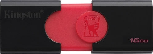 Kingston DataTraveler 106 16GB USB 3.1 Stick Μαύρο