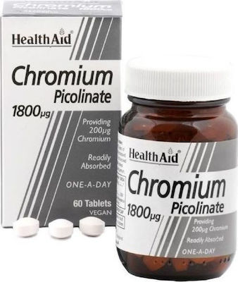 Health Aid Chromium Picolinate 1800mcg 60 ταμπλέτες