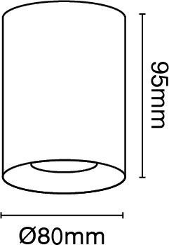 VK Lighting Μονό Σποτ με Ντουί GU10 σε Πορτοκαλί Χρώμα VK Lighting Μονό Σποτ με Ντουί GU10 σε Πορτοκαλί Χρώμα