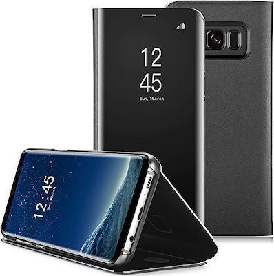 Hurtel Clear View Plastic Book Black (Galaxy S8)