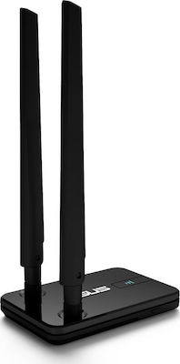 Asus USB-N14 Αντάπτορας Δικτύου USB με Ασύρματη Σύνδεση Wi-Fi 300Mbps και Αποσπώμενη Κεραία