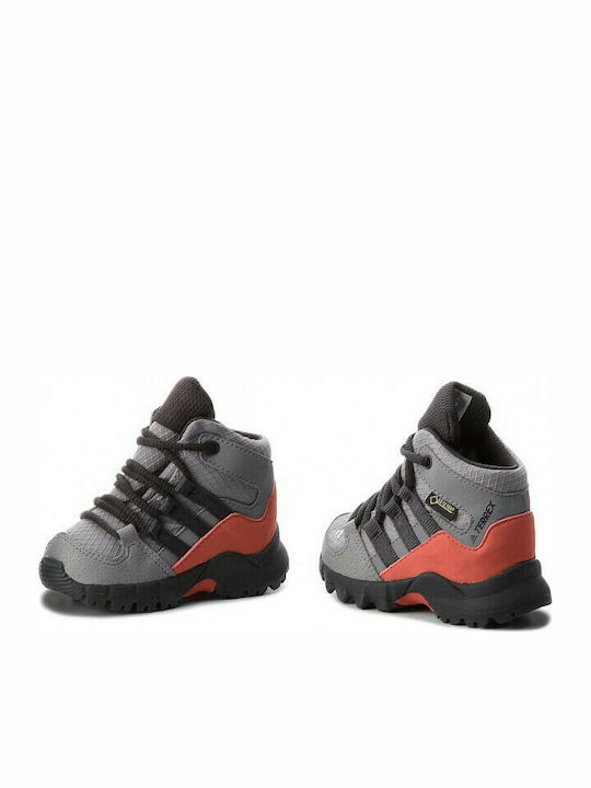 Детски планински обувки Terrex Mid GTX Водоустойчиви Grey Three / Carbon / Matte Silver