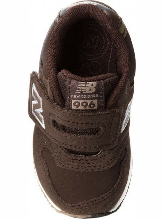 New Balance Παιδικό Sneaker με Σκρατς για Αγόρι Καφέ