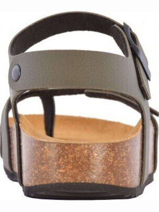 Leather Women's Anatomic Sandals Green
