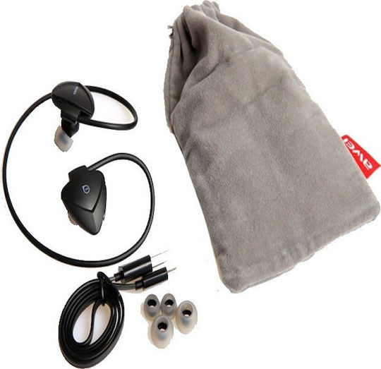 Awei A840BL In-ear Bluetooth Handsfree Ακουστικά με Αντοχή στον Ιδρώτα Μαύρα