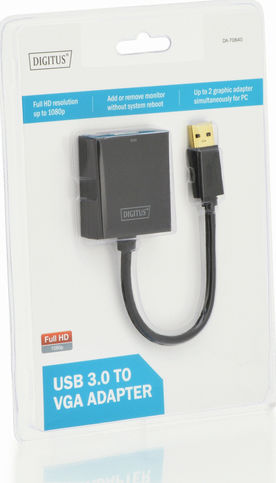 Digitus Converter USB-A male to VGA female 1pcs (DA-70840)