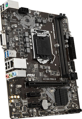 MSI H310M PRO-D Micro ATX Дънна платка с Intel 1151 Гнездо