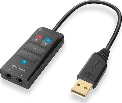 Sharkoon Skiller SGH3 Надушници Геймърски слушалки с връзка USB Черен