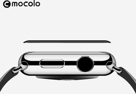 Mocolo 3D Curved Vollflächig gehärtetes Glas für das Apple Watch 42mm 1Stück