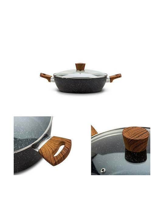 Nava Nature Ρηχή Κατσαρόλα από Αλουμίνιο 4lt / 28cm