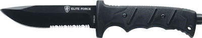 Elite Force EF 703 Knife Survival Black with Blade made of Stainless Steel in Sheath