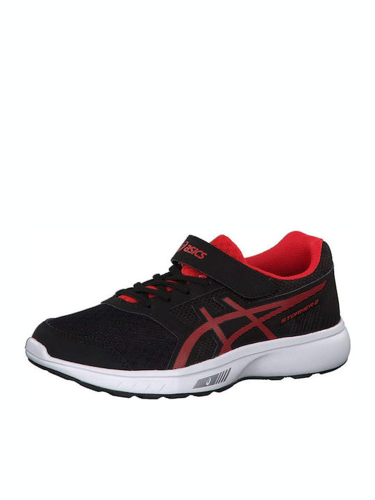 Stormer 2 PS Incaltaminte Sport Copii Alergare Cu Închidere Hoop & Loop Negre