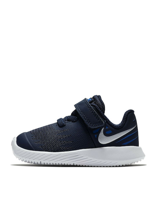 Star Runner Star Runner TD Kids Sports Shoes Running with Hoop & Loop Closure Navy Blue