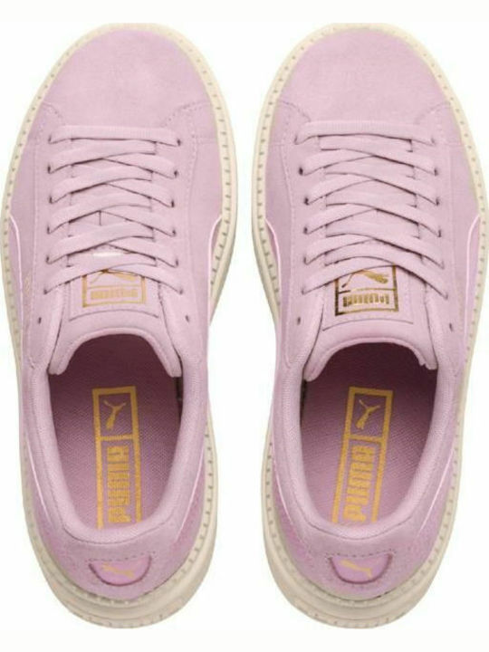 Puma Παιδικό Sneaker Suede Platform Trace Ροζ