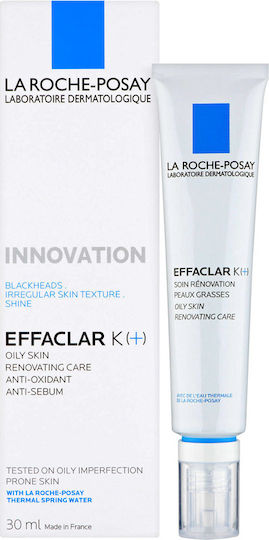 La Roche Posay Effaclar K+ 24ωρη Κρέμα Προσώπου κατά της Ακμής με Ρετινόλη 30ml
