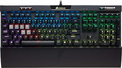 Corsair K70 RGB MK.2 Gaming Μηχανικό Πληκτρολόγιο με Cherry MX Red διακόπτες και RGB φωτισμό (Ελληνικό)