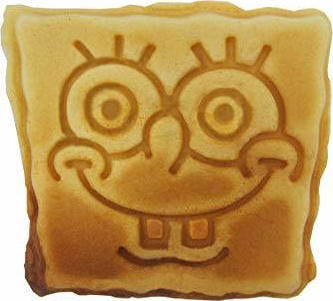 SpongeBob Waffeleisen Für Mini-Waffeln 2 Leistung 750W