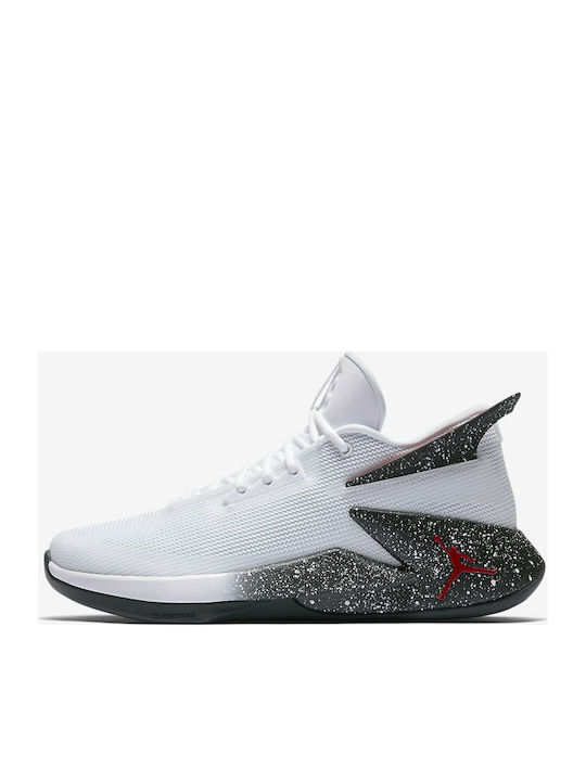 Fly Lockdown Pantofi De Baschet Cu Talpă Joasă Albi