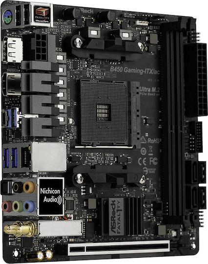 ASRock Fatal1ty B450 Gaming-ITX/ac Wi-Fi Motherboard Mini ITX με AMD AM4 Socket