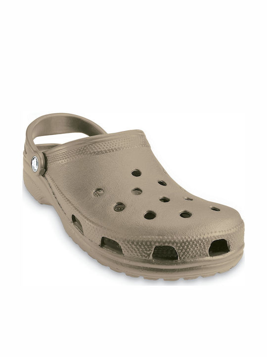 Crocs 10001 Classic Ανατομικά Σαμπό Μπεζ