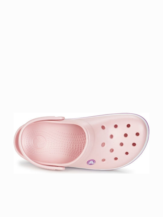Crocs Crocband Γυναικεία Ανατομικά Σαμπό Ροζ 11016-6MB