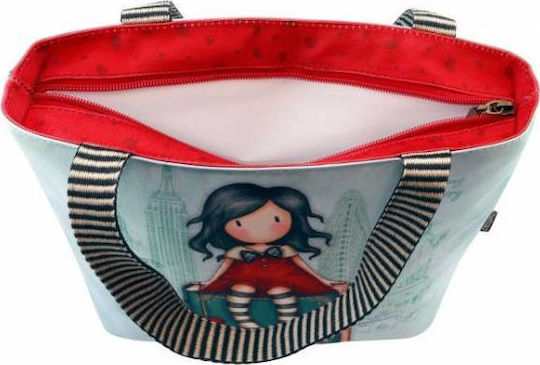 Santoro School Insulated Shoulder Lunch Bag Light Blue Gorjuss
