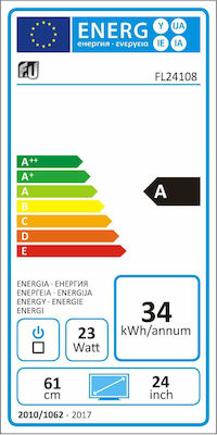 F&U Τηλεόραση 24" HD Ready LED FL24108 (2017)
