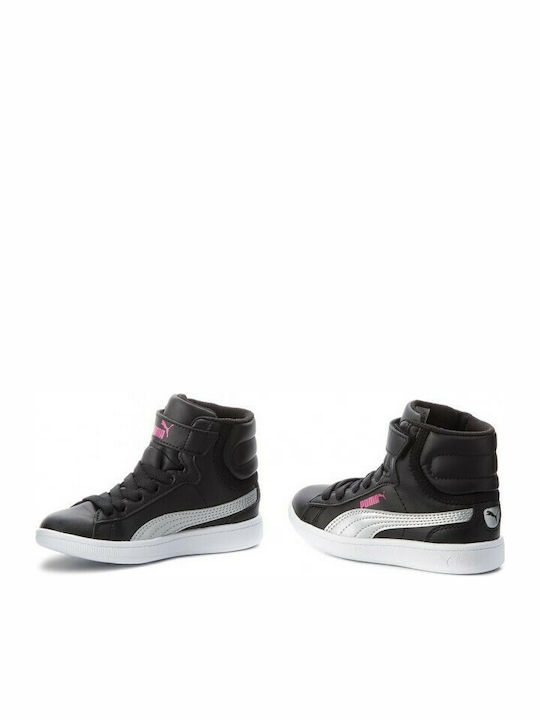 Puma Παιδικό Sneaker High Vikky Mid Μαύρο