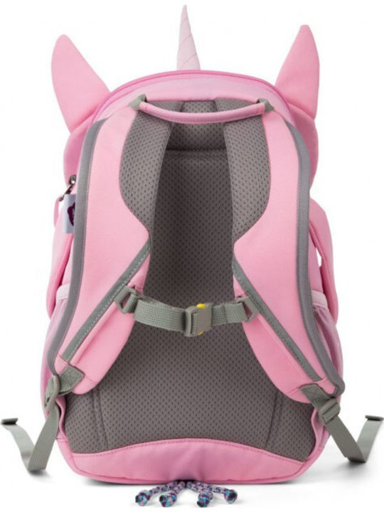 Affenzahn Ursula Unicorn School Bag Backpack Kindergarten Pink with Water Bottle Holder 8Liters