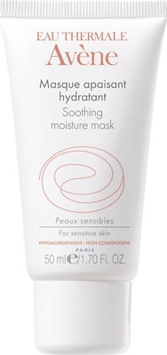 Avene Ενυδατική Καταπραϋντική Gesichtsmaske für das Gesicht für Feuchtigkeitsspendend 50ml