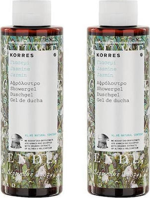 Korres Jasmine Αφρόλουτρο σε Gel Γιασεμί 2x250ml