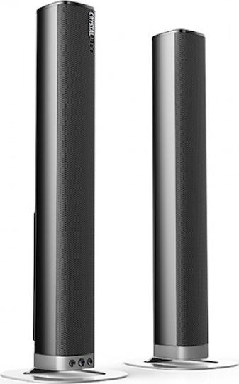 Crystal Audio CASB240 Soundbar 2.1 Bluetooth 240W με Τηλεχειριστήριο Μαύρο