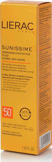 Lierac Sunissime Energizing Protective Fluid Sonnencreme Creme Gesicht SPF50 40ml