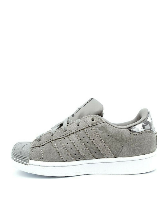 Adidas Kinder-Sneaker Superstar PS Charcoal Solid Grey / Cloud White