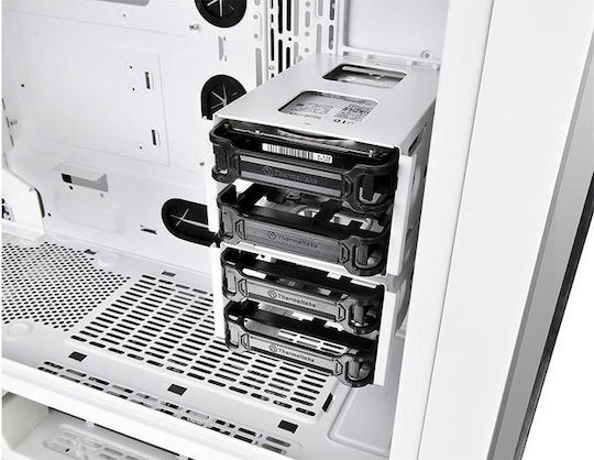 Thermaltake View 71 Tempered Glass Gaming Midi Tower Κουτί Υπολογιστή με Πλαϊνό Παράθυρο Λευκό