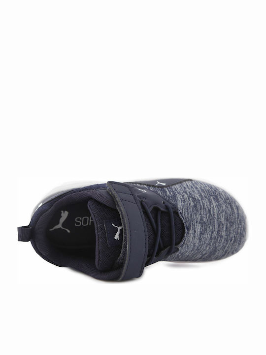Comet V Kids Sports Shoes Running with Hoop & Loop Closure Navy Blue