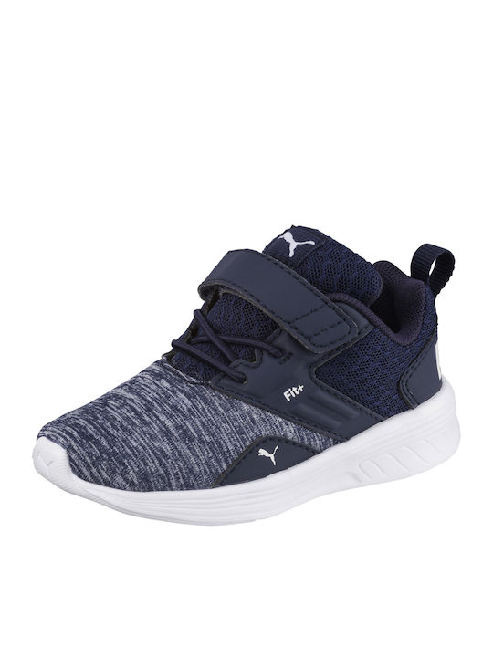 Comet V Kids Sports Shoes Running with Hoop & Loop Closure Navy Blue