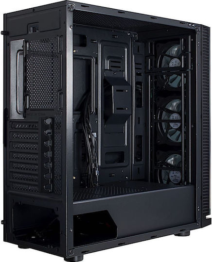 Inter-Tech W-III RGB Gaming Midi Tower Κουτί Υπολογιστή με Πλαϊνό Παράθυρο Μαύρο