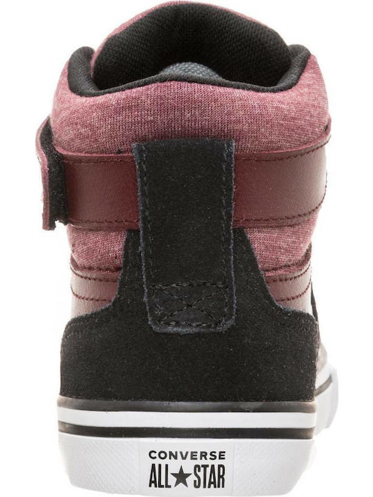 Pro Blaze Strap Hi Kids Sneakers High with Scratch Burgundy