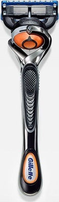 Gillette Fusion Proglide FlexBall Razor cu Cap de schimb 5 lame și bandă lubrifiantă pentru piele sensibilă