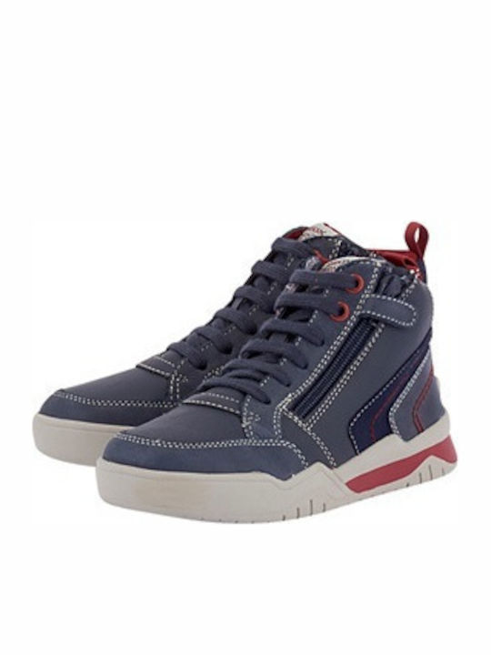 Geox Kinder-Sneaker Hoch Anatomisch Blau