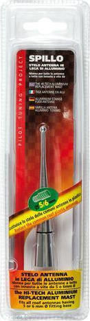 Lampa Car Antenna Roof Spillo Threaded Universal 10cm for Radio in Silver Color