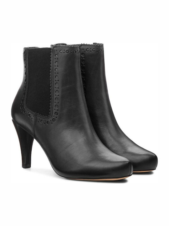 Clarks Dalia Bella Leder Damen Knöchelstiefel Schwarz