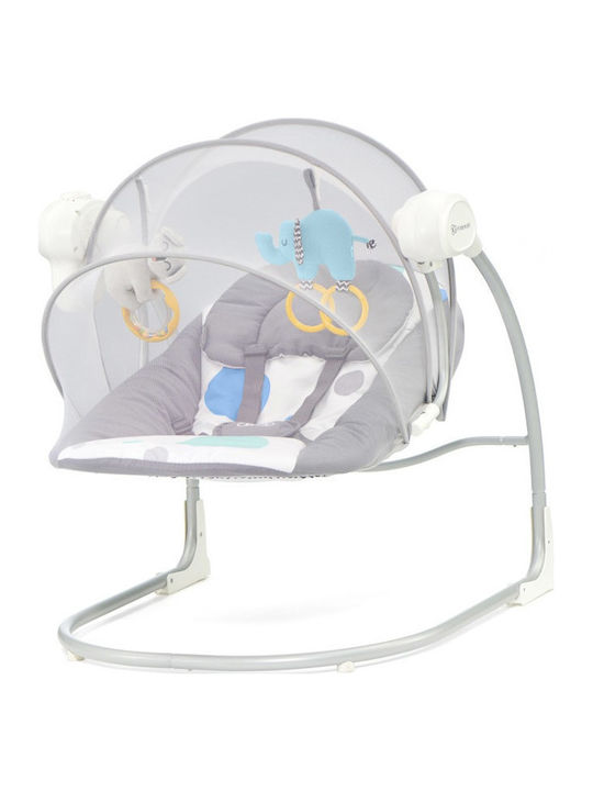 Kinderkraft Elektrisch Baby Relax Minky mit Musik Mint für Kind bis 9kg
